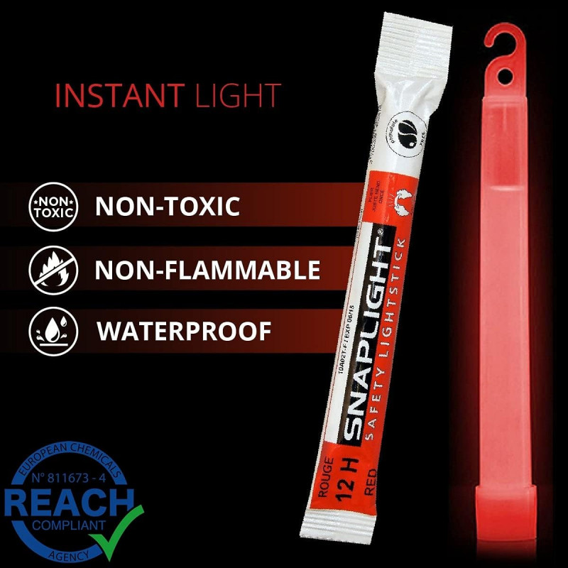 Cyalume SNAPLIGHT Rouge boite de 10